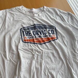 Orvis White and Blue Graphic Tee